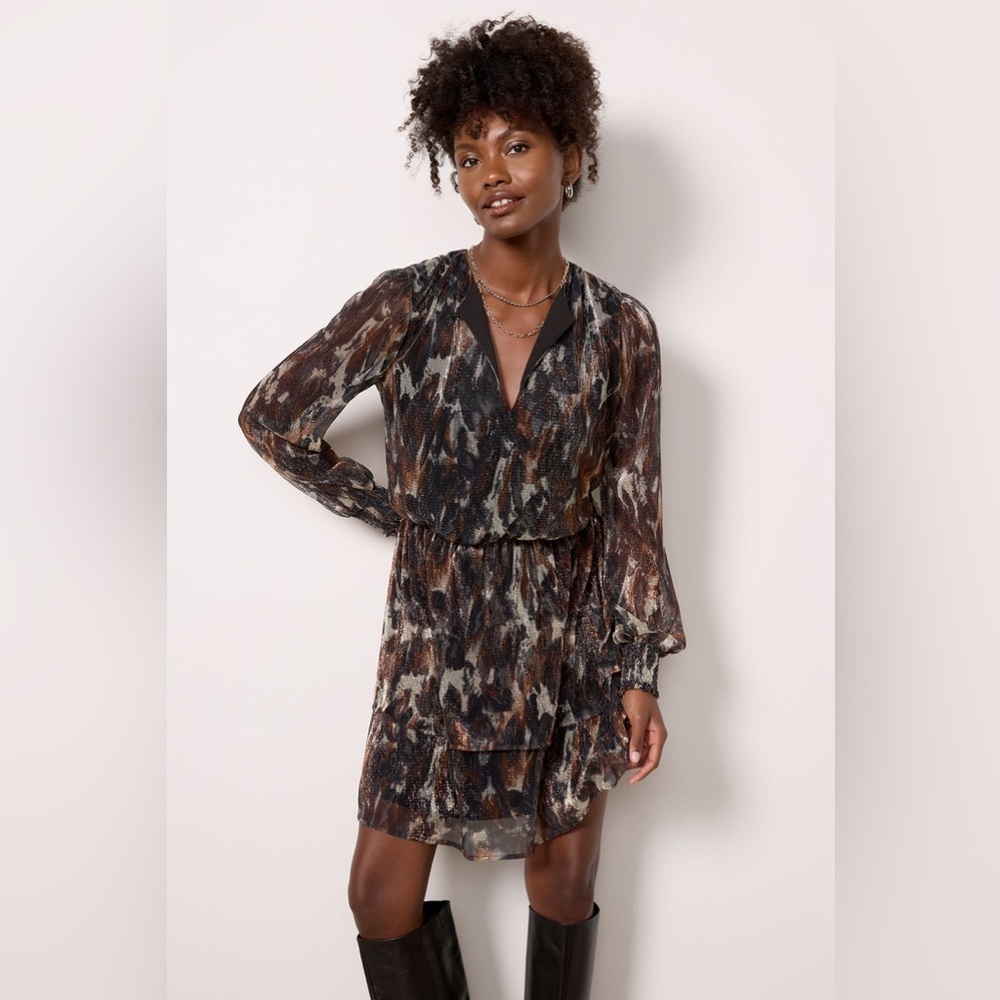 Evereve Sutton Multicolor Long Sleeve Dress - Picture 3 of 7